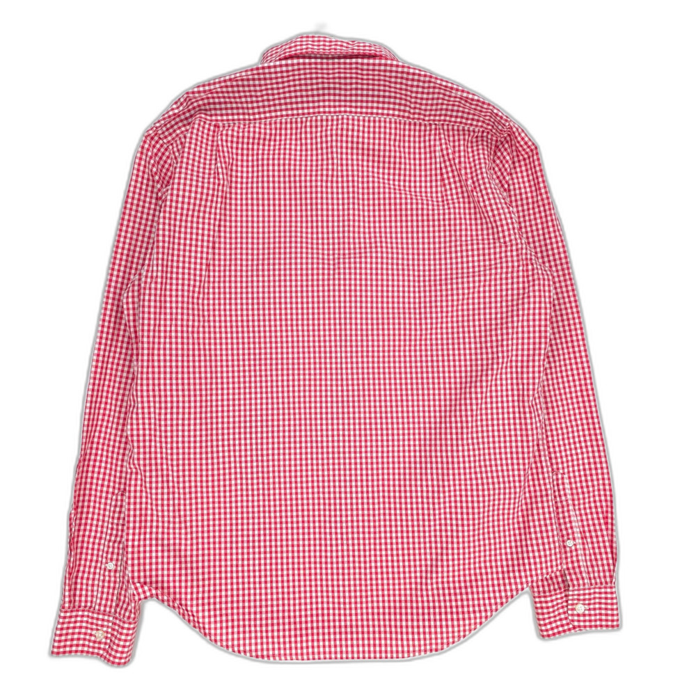 NWT Lacoste Regular Fit Check Sport Shirt Goji Red White Plaid Preppy Academia - Picture 6 of 11